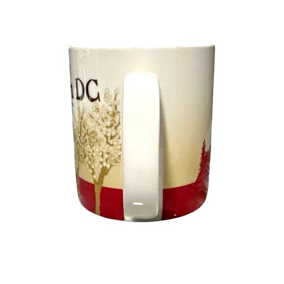 Starbucks Washington DC Collector Series City Mug 16 Oz 2009 Red Interior Monume - Picture 2 of 7